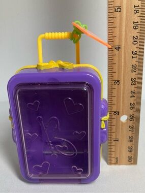 Betty Spaghetty Doll Accessory Toy Purple Luggage Rolling Suitcase.